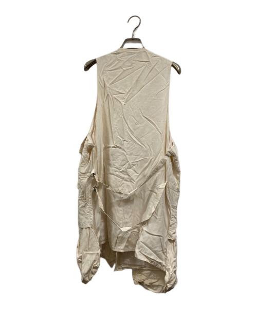 ANN DEMEULEMEESTER（アンドゥムルメステール）ANN DEMEULEMEESTER (アンドゥムルメステール) ベスト ホワイト サイズ:Sの古着・服飾アイテム