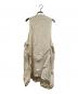 ANN DEMEULEMEESTER (アンドゥムルメステール) ベスト ホワイト サイズ:S：12000円