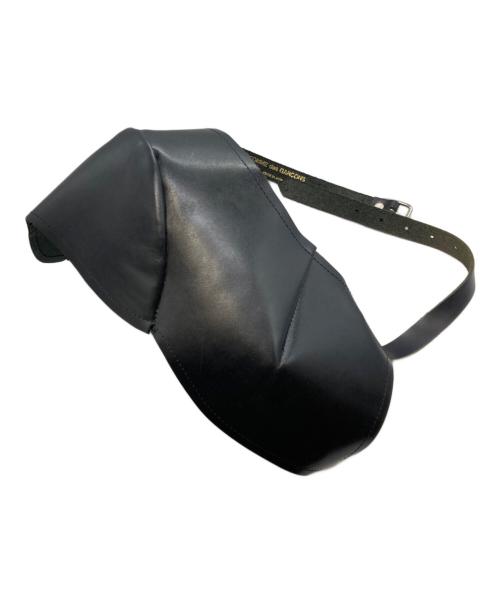 COMME des GARCONS（コムデギャルソン）COMME des GARCONS (コムデギャルソン) レザーショルダーカバー ブラックの古着・服飾アイテム