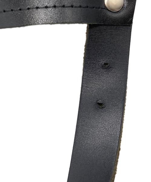 COMME des GARCONS（コムデギャルソン）COMME des GARCONS (コムデギャルソン) レザーショルダーカバー ブラックの古着・服飾アイテム