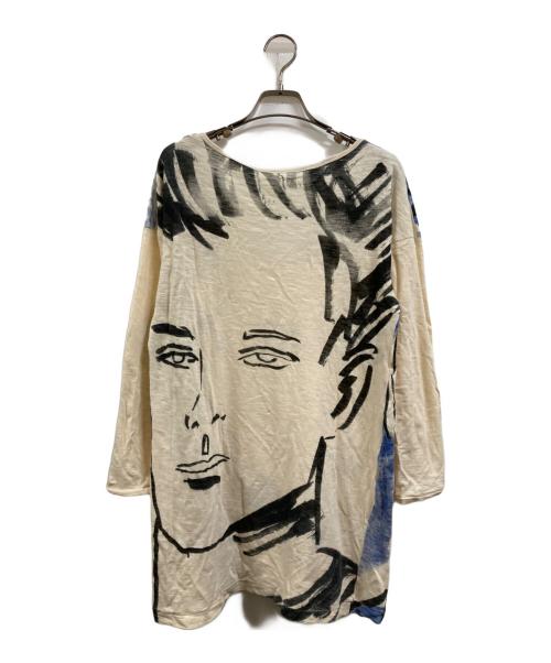 MM6 Maison Margiela（エムエムシックスメゾンマルジェラ）MM6 Maison Margiela (エムエムシックスメゾンマルジェラ) ロングスリーブカットソー ベージュ サイズ:表記なしの古着・服飾アイテム