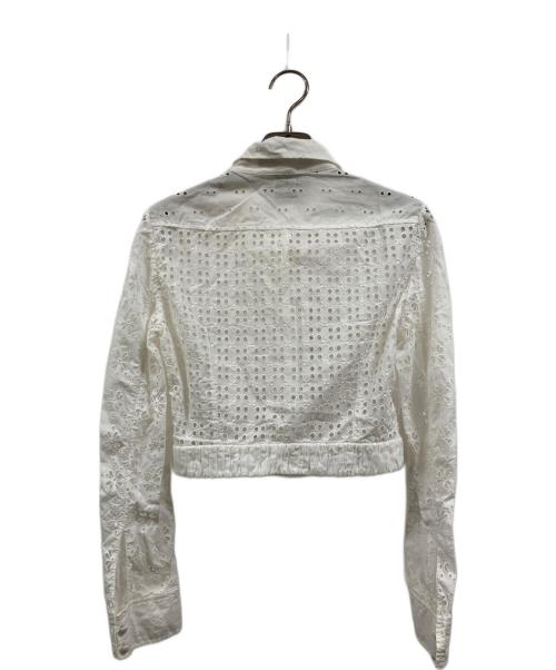 LOUIS VUITTON（ルイ ヴィトン）LOUIS VUITTON (ルイ ヴィトン) カットワークジャケット ホワイト サイズ:38の古着・服飾アイテム