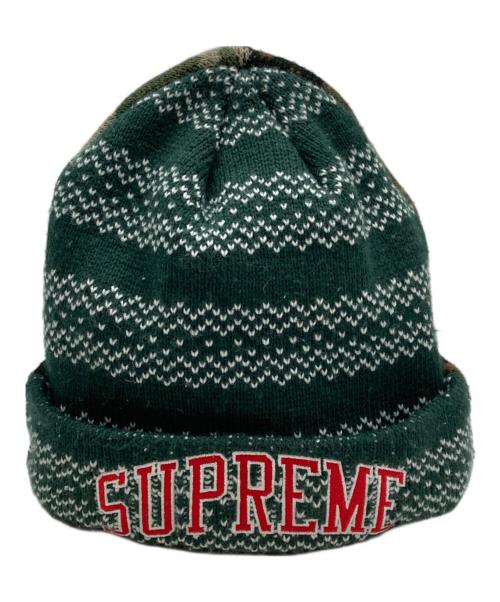 SUPREME（シュプリーム）SUPREME (シュプリーム) New Era (ニューエラ) Split Beanie グリーンの古着・服飾アイテム