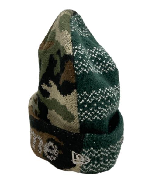 SUPREME（シュプリーム）SUPREME (シュプリーム) New Era (ニューエラ) Split Beanie グリーンの古着・服飾アイテム