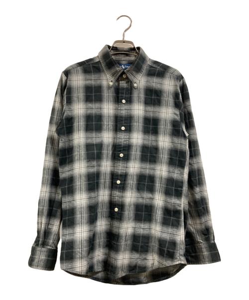 POLO RALPH LAUREN（ポロ・ラルフローレン）POLO RALPH LAUREN (ポロ・ラルフローレン) BDチェックシャツ ブラック×グレー サイズ:Mの古着・服飾アイテム
