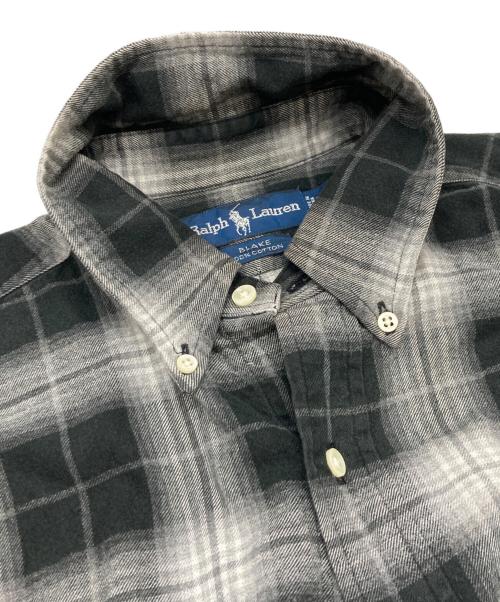 POLO RALPH LAUREN（ポロ・ラルフローレン）POLO RALPH LAUREN (ポロ・ラルフローレン) BDチェックシャツ ブラック×グレー サイズ:Mの古着・服飾アイテム