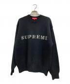 SUPREMEシュプリーム）の古着「Contrast Logo Sweater」｜ブラック