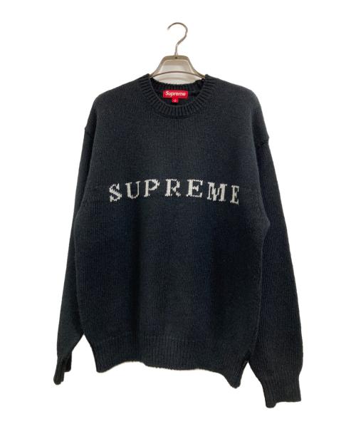 SUPREME（シュプリーム）SUPREME (シュプリーム) Contrast Logo Sweater ブラック サイズ:Sの古着・服飾アイテム