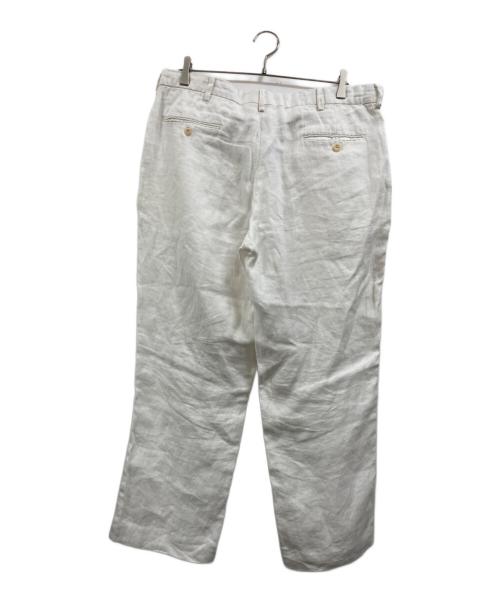 POLO RALPH LAUREN（ポロ・ラルフローレン）POLO RALPH LAUREN (ポロ・ラルフローレン) リネンスラックス ホワイト サイズ:38/32の古着・服飾アイテム