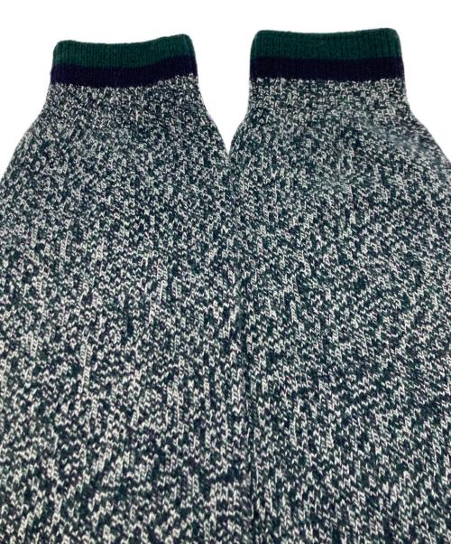 LACOSTE（ラコステ）LACOSTE (ラコステ) メランジワンポイントロゴニットカーディガン グリーン×ネイビー サイズ:4の古着・服飾アイテム