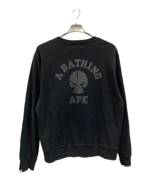 A BATHING APE（アベイシングエイプ）A BATHING APE (アベイシングエイプ) NEIGHBORHOOD (ネイバーフッド) RELAXED FIT CREWNECK SWEAT ブラック サイズ:Ⅼの古着・服飾アイテム