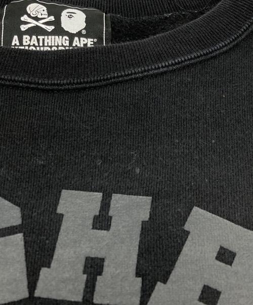 A BATHING APE（アベイシングエイプ）A BATHING APE (アベイシングエイプ) NEIGHBORHOOD (ネイバーフッド) RELAXED FIT CREWNECK SWEAT ブラック サイズ:Ⅼの古着・服飾アイテム