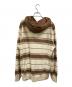 SUPREME (シュプリーム) striped hooded crewneck ベージュ サイズ:Ｌ：10000円