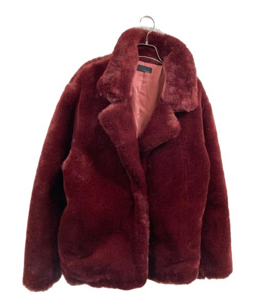 kei shirahata（ケイシラハタ）kei shirahata (ケイシラハタ) エコファーコート レッド サイズ:FREEの古着・服飾アイテム