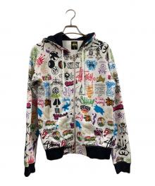 stussy（ステューシー）の古着「歴代ロゴジップパーカー」｜ホワイト