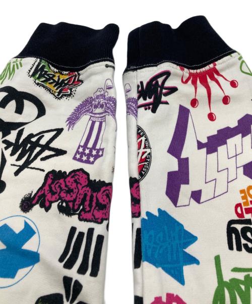 stussy（ステューシー）stussy (ステューシー) 歴代ロゴジップパーカー ホワイト サイズ:Mの古着・服飾アイテム