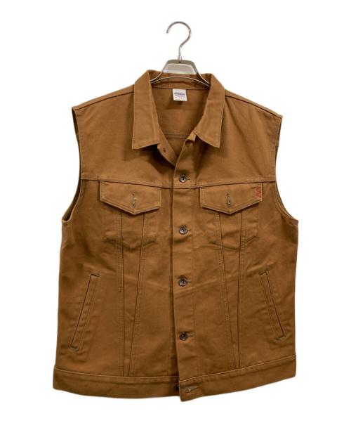 IRON HEART（アイアンハート）IRON HEART (アイアンハート) 17oz Duck Modified Type III Vest ブラウン サイズ:44の古着・服飾アイテム