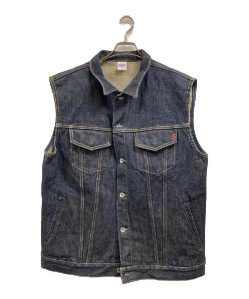 IRON HEART（アイアンハート）IRON HEART (アイアンハート) セルビッチデニムベスト インディゴ サイズ:46の古着・服飾アイテム