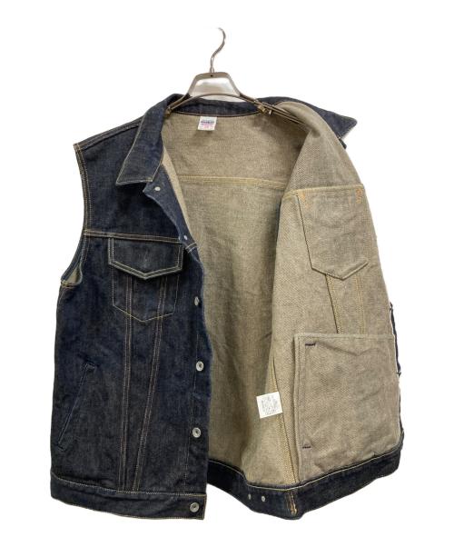 IRON HEART（アイアンハート）IRON HEART (アイアンハート) セルビッチデニムベスト インディゴ サイズ:46の古着・服飾アイテム
