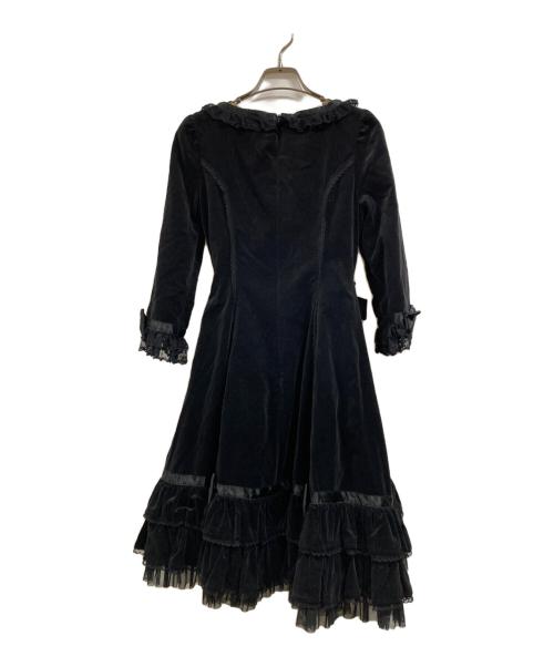 Angelic Pretty（アンジェリックプリティー）Angelic Pretty (アンジェリックプリティー) ベロアワンピース ブラック サイズ:FREEの古着・服飾アイテム