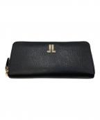 LANVIN COLLECTIONランバンコレクション）の古着「ラウンドファスナー長財布」｜ブラック