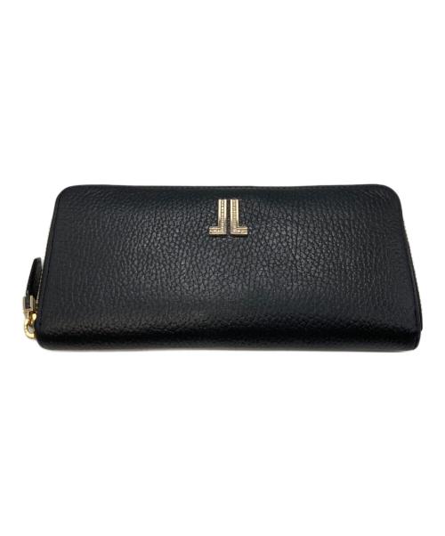 LANVIN COLLECTION（ランバンコレクション）LANVIN COLLECTION (ランバンコレクション) ラウンドファスナー長財布 ブラックの古着・服飾アイテム