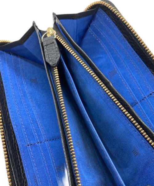 LANVIN COLLECTION（ランバンコレクション）LANVIN COLLECTION (ランバンコレクション) ラウンドファスナー長財布 ブラックの古着・服飾アイテム
