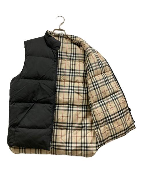 BURBERRY LONDON（バーバリーロンドン）BURBERRY LONDON (バーバリーロンドン) リバーシブルノヴァチェックダウンベスト ブラック サイズ:160Aの古着・服飾アイテム