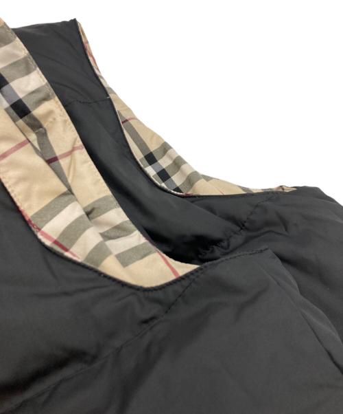 BURBERRY LONDON（バーバリーロンドン）BURBERRY LONDON (バーバリーロンドン) リバーシブルノヴァチェックダウンベスト ブラック サイズ:160Aの古着・服飾アイテム