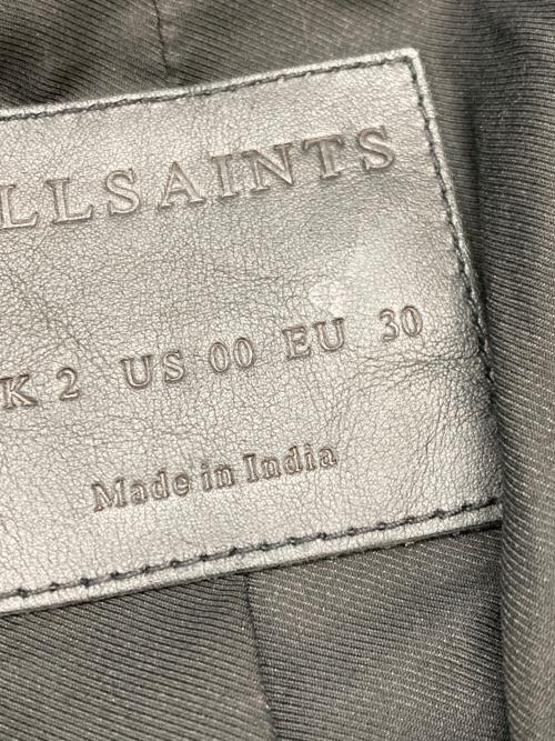 ALL SAINTS（オールセインツ）ALL SAINTS (オールセインツ) DALBY BIKER ブラック サイズ:2の古着・服飾アイテム