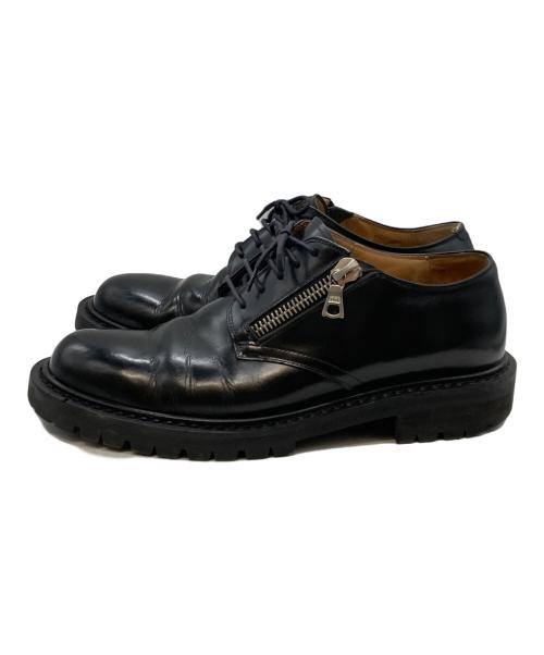DRIES VAN NOTEN（ドリスヴァンノッテン）DRIES VAN NOTEN (ドリスヴァンノッテン) ジップレザーシューズ ブラック サイズ:不明の古着・服飾アイテム
