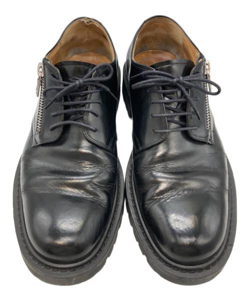DRIES VAN NOTEN（ドリスヴァンノッテン）DRIES VAN NOTEN (ドリスヴァンノッテン) ジップレザーシューズ ブラック サイズ:不明の古着・服飾アイテム