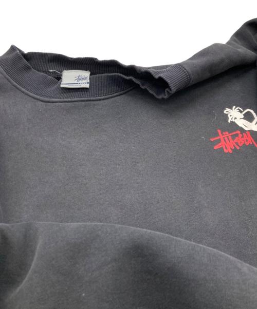stussy（ステューシー）stussy (ステューシー) ジャズマンプリントスウェット ブラック サイズ:Lの古着・服飾アイテム