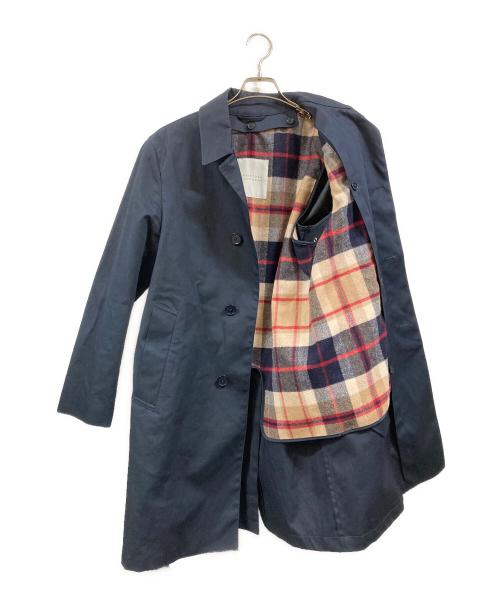 MACKINTOSH PHILOSOPHY（マッキントッシュ フィロソフィー）MACKINTOSH PHILOSOPHY (マッキントッシュ フィロソフィー) コットン ステンカラーコート ネイビー サイズ:36の古着・服飾アイテム