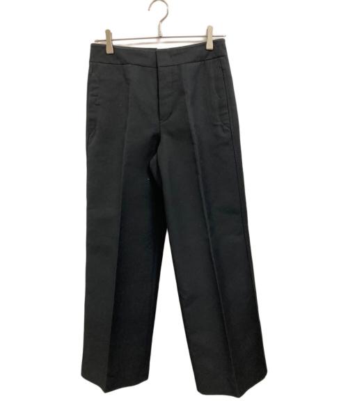 JIL SANDER（ジルサンダー）JIL SANDER (ジルサンダー) ワイドレッグパンツ ブラック サイズ:32の古着・服飾アイテム