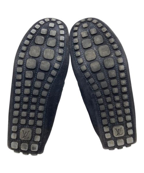 LOUIS VUITTON（ルイ ヴィトン）LOUIS VUITTON (ルイ ヴィトン) ドライビングシューズ グレー×ネイビー サイズ:M10の古着・服飾アイテム