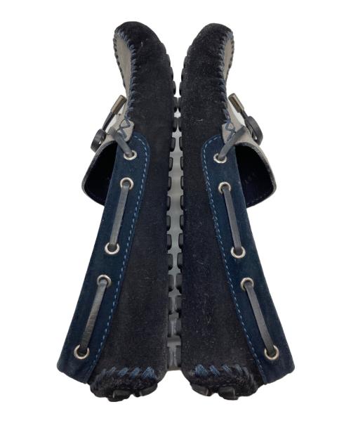 LOUIS VUITTON（ルイ ヴィトン）LOUIS VUITTON (ルイ ヴィトン) ドライビングシューズ グレー×ネイビー サイズ:M10の古着・服飾アイテム