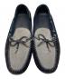中古・古着 LOUIS VUITTON (ルイ ヴィトン) ドライビングシューズ グレー×ネイビー サイズ:M10：18000円