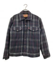 LEVI'S（リーバイス）の古着「ウールチェックトラッカージャケット」｜ネイビー