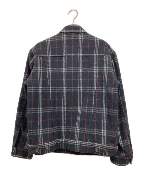 LEVI'S（リーバイス）LEVI'S (リーバイス) ウールチェックトラッカージャケット ネイビー サイズ:Mの古着・服飾アイテム