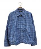 UNUSEDアンユーズド）の古着「CHECK BLOUSON」｜ブルー