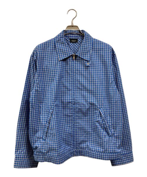 UNUSED（アンユーズド）UNUSED (アンユーズド) CHECK BLOUSON ブルー サイズ:1 未使用品の古着・服飾アイテム