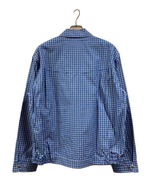 UNUSED（アンユーズド）UNUSED (アンユーズド) CHECK BLOUSON ブルー サイズ:1 未使用品の古着・服飾アイテム