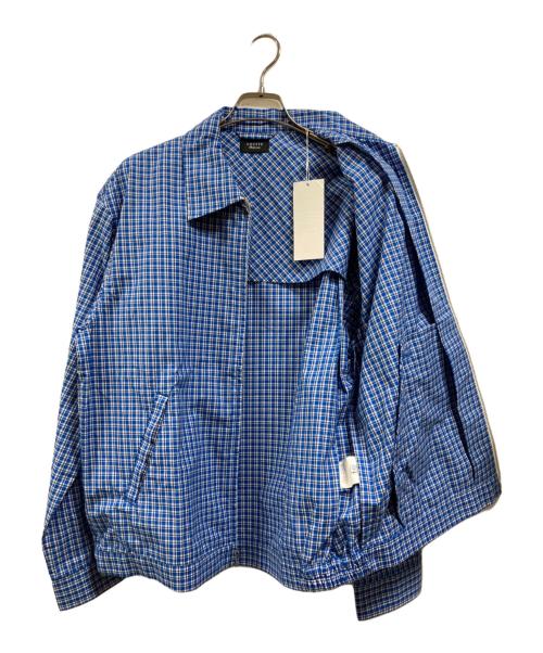 UNUSED（アンユーズド）UNUSED (アンユーズド) CHECK BLOUSON ブルー サイズ:1 未使用品の古着・服飾アイテム
