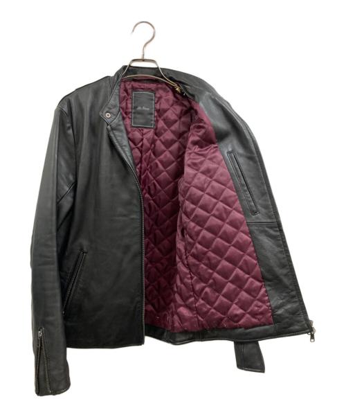 TETE HOMME（テット オム）TETE HOMME (テット オム) ラムレザーライダースジャケット ブラック サイズ:6の古着・服飾アイテム