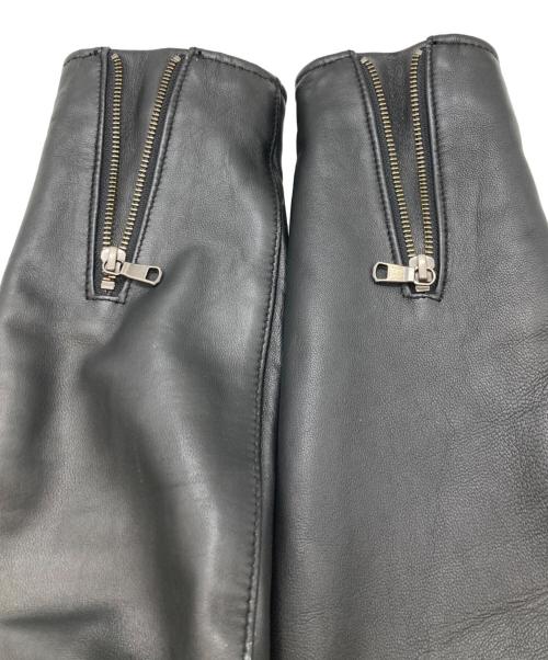 TETE HOMME（テット オム）TETE HOMME (テット オム) ラムレザーライダースジャケット ブラック サイズ:6の古着・服飾アイテム