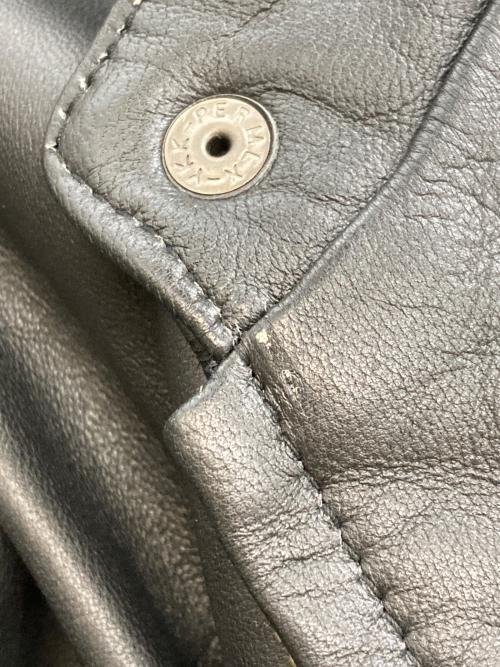 TETE HOMME（テット オム）TETE HOMME (テット オム) ラムレザーライダースジャケット ブラック サイズ:6の古着・服飾アイテム