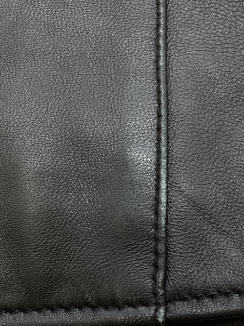 TETE HOMME（テット オム）TETE HOMME (テット オム) ラムレザーライダースジャケット ブラック サイズ:6の古着・服飾アイテム