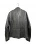 TETE HOMME (テット オム) ラムレザーライダースジャケット ブラック サイズ:6：8000円