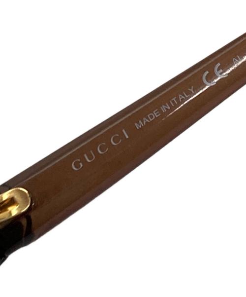 GUCCI（グッチ）GUCCI (グッチ) ラブリーハート サングラス ブラウン サイズ:62□13 120の古着・服飾アイテム